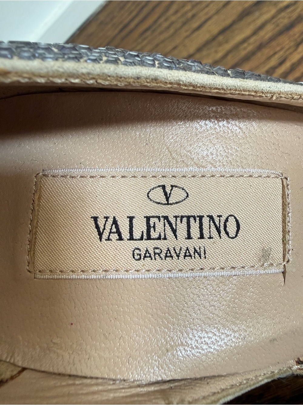 Valentino Garavani Tango embellished ankle strap block heel silver sz 37 - Picture 6 of 10